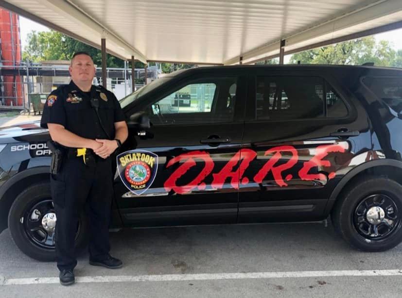 SPD 43rd DARE program SUV and officer