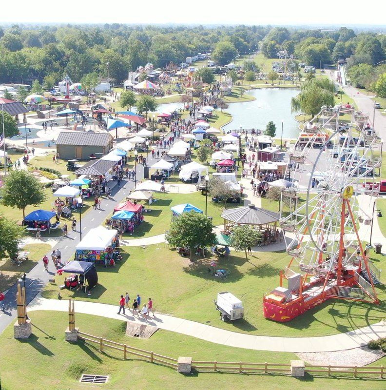 2020 Pioneer Day arial view