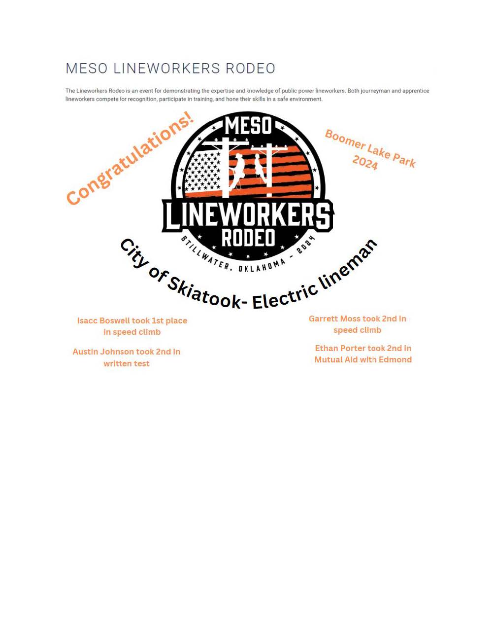 MESO lineman rodeo 2024